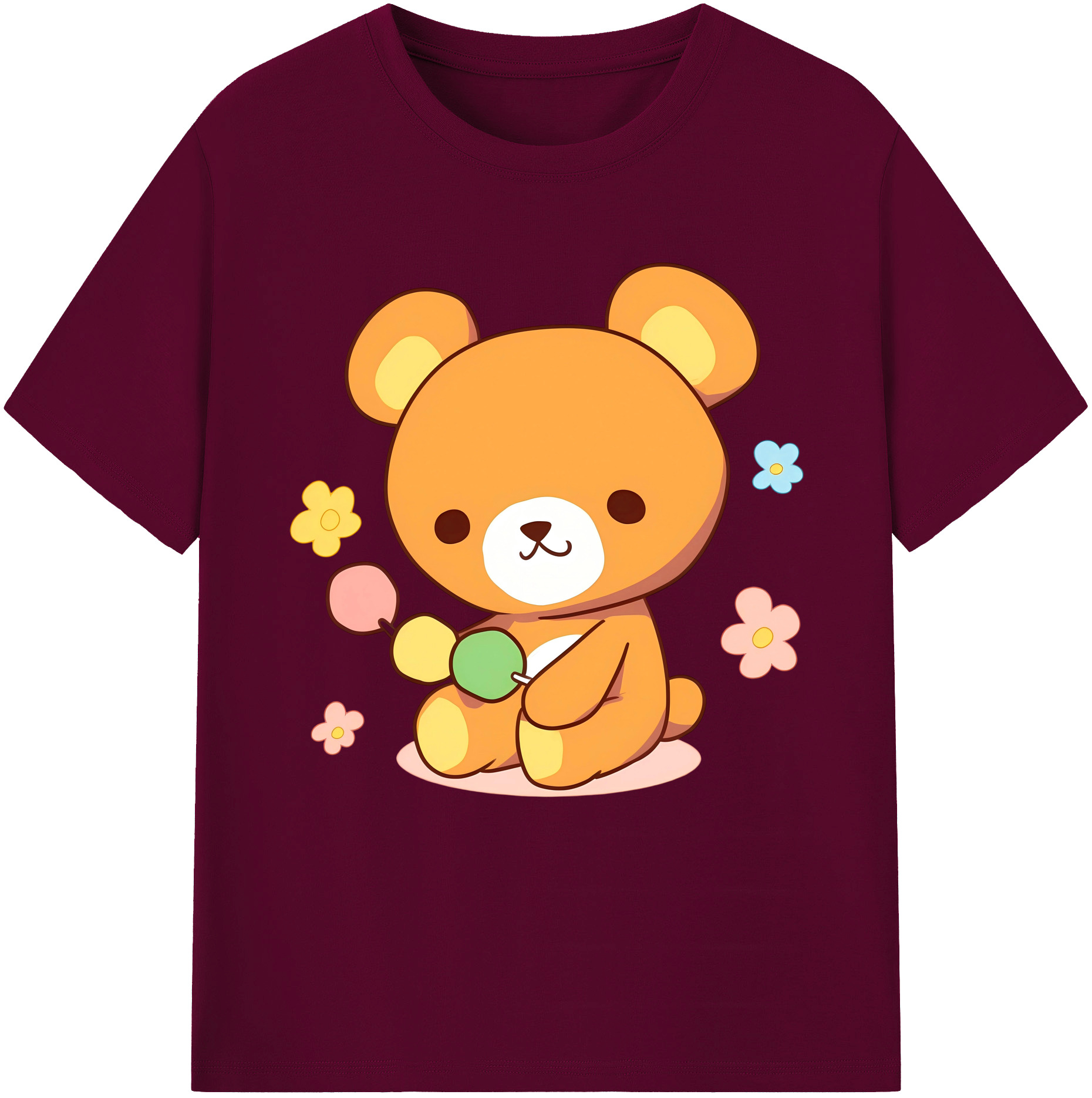 （画像用） リラックマ リラックマ キイロイトリ Rilakkuma Korilakkuma Kiiroitori レディースカジュアルプリントTシャツ（綿100％）